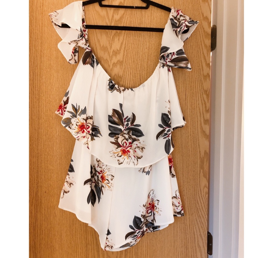 Flying Tomato Floral Romper